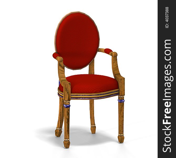 Classical Chair - Half Side View