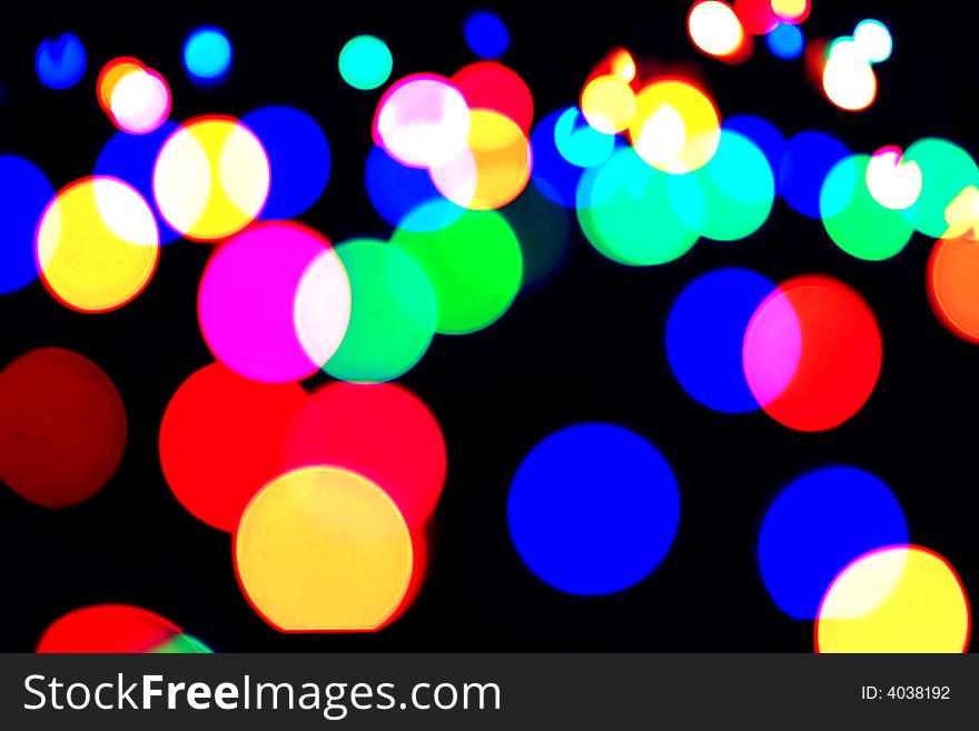 Festive Vivid Circles Of Light