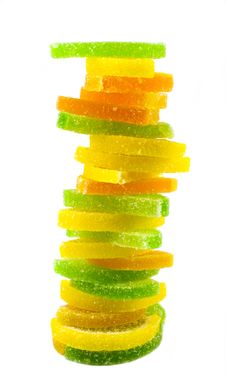 Fruit Candy Pyramide Stock Image