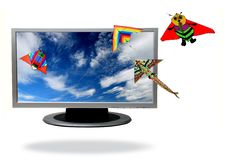 Lcd Television Royalty Free Stock Image Lcd Television Royalty Free Stock Image