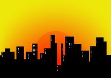 City Sunset Stock Image