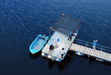 Dock Fishing Royalty Free Stock Photos Dock Fishing Royalty Free Stock Photos