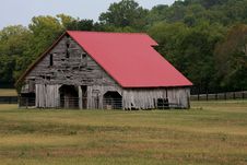 REd Barn And Silo Stock Images