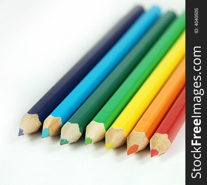 A Line Of Colouring Pencils
