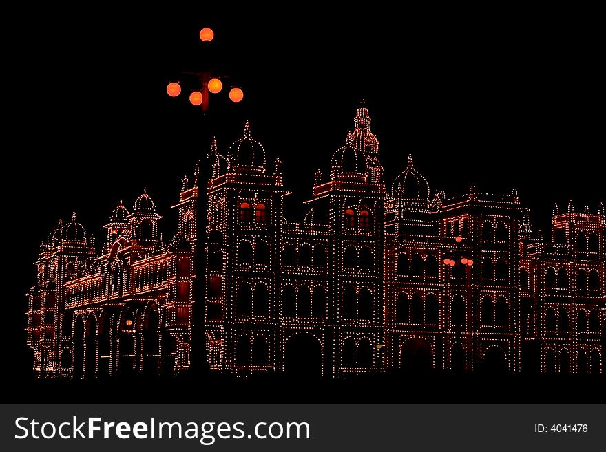 Mysore Palace In Dark-I
