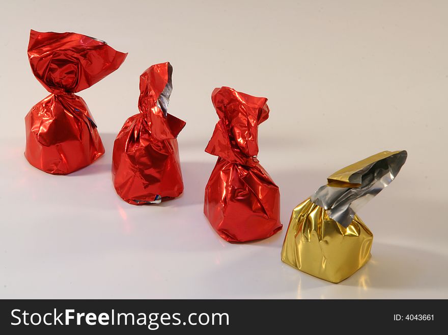 Some chocolate isolated on a background. Some chocolate isolated on a background