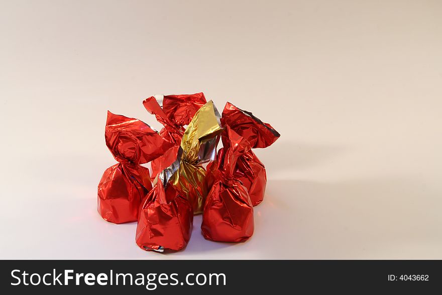 Some chocolate isolated on a background. Some chocolate isolated on a background