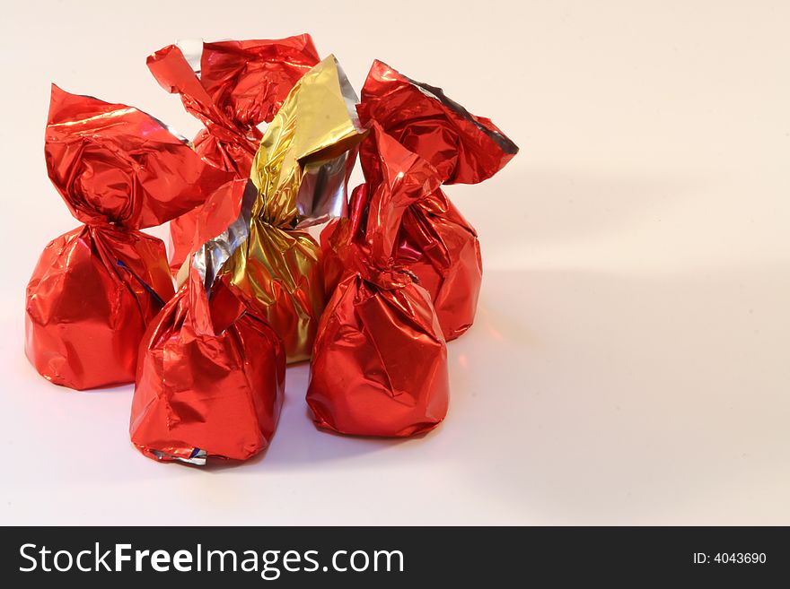 Some chocolate isolated on a background. Some chocolate isolated on a background