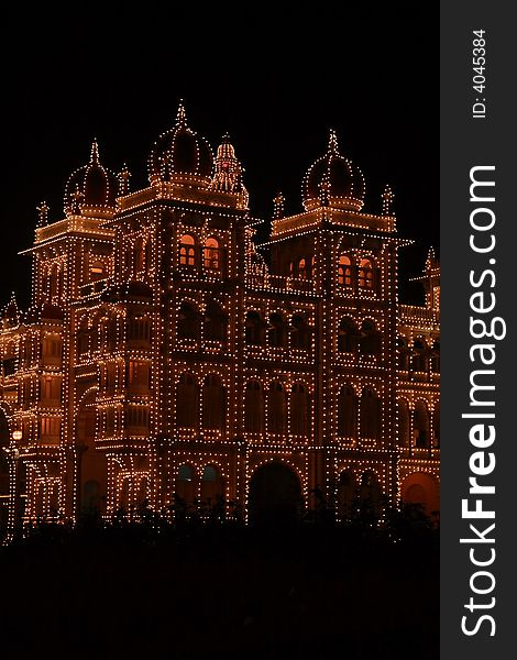 Mysore Palace In Dark-IV