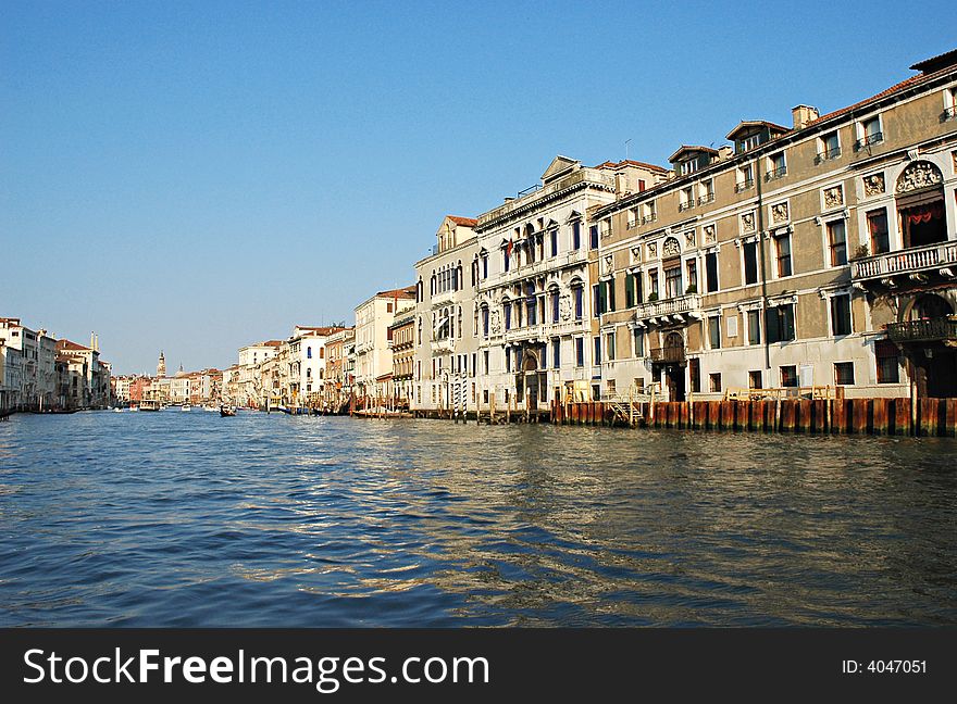 Grand Canal of Venice in Italy. Grand Canal of Venice in Italy