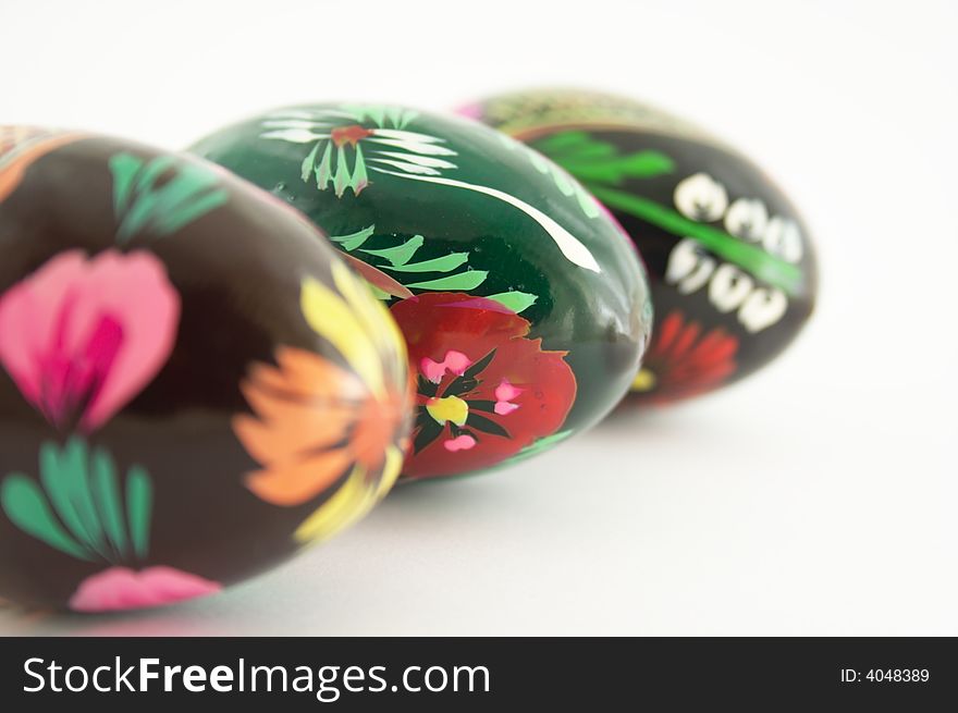 Easter holiday eggs on white background. Easter holiday eggs on white background.