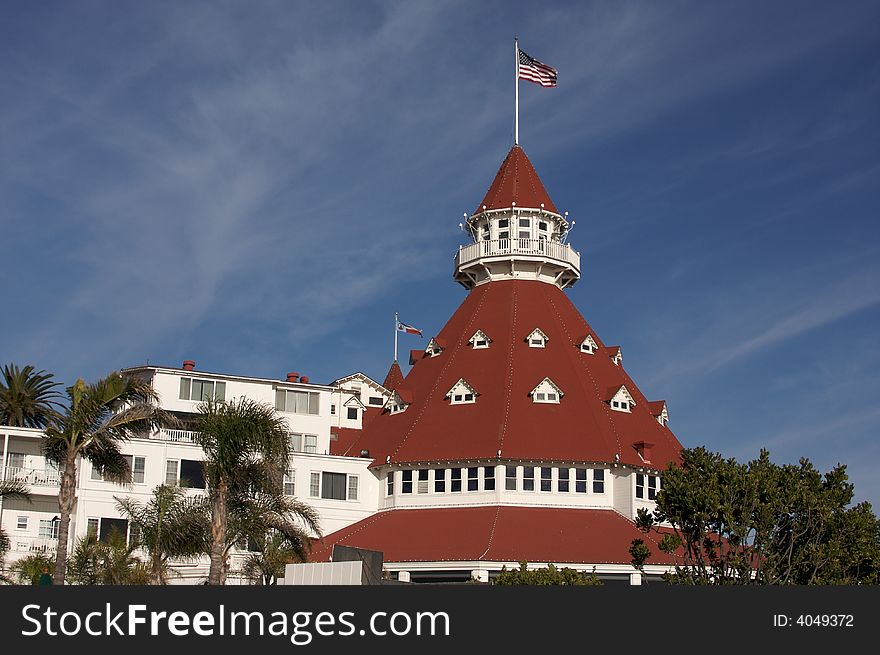 Beautiful Hotel Del Coronado in San Diego California.