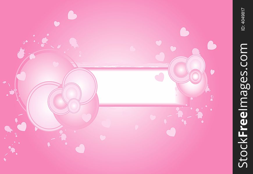 Valentine's day background with hearts