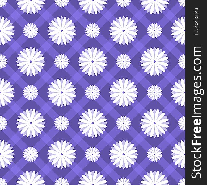 Floral seamless pattern. Vector illustration. Background