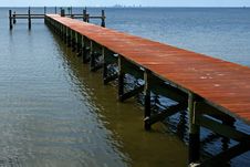Empty Old Wooden Dock Stock Images Empty Old Wooden Dock Stock Images