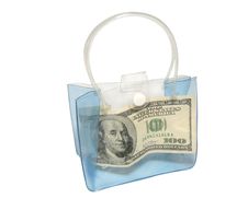 Banknote In A Bag. Stock Photography