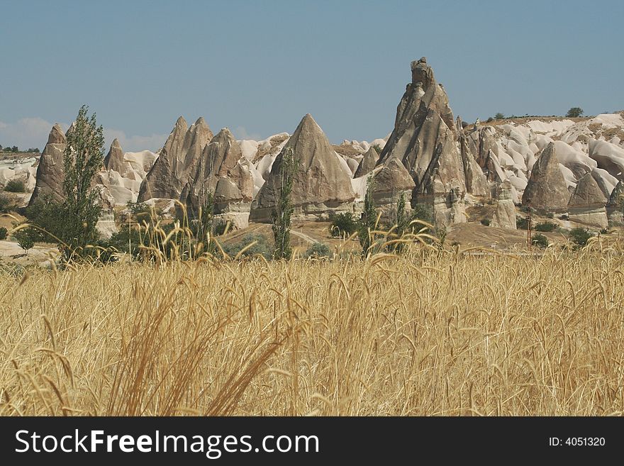 Forms near Goreme, Capadoccia. Rye and Cones.