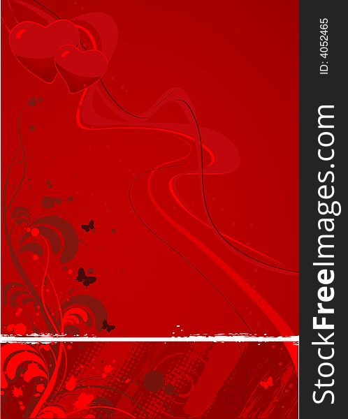 Abstract floral background. A vector format is added. Suits well for a postcard or background. Abstract floral background. A vector format is added. Suits well for a postcard or background