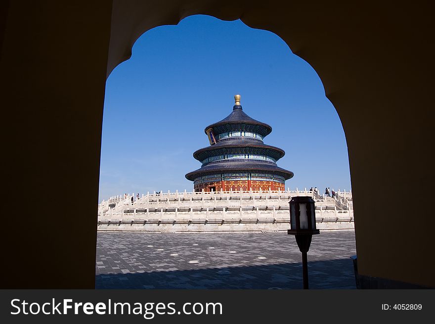 Hall of Prayer for Good Harvest in the 
Temple of Heaven, world historic heritage