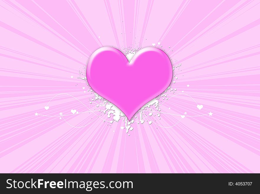 Valentine S Day Glossy Heart