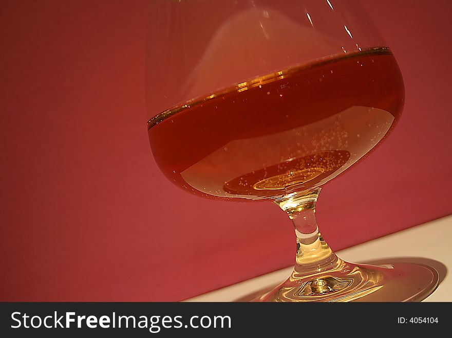 Long drink on ballon glass. Long drink on ballon glass