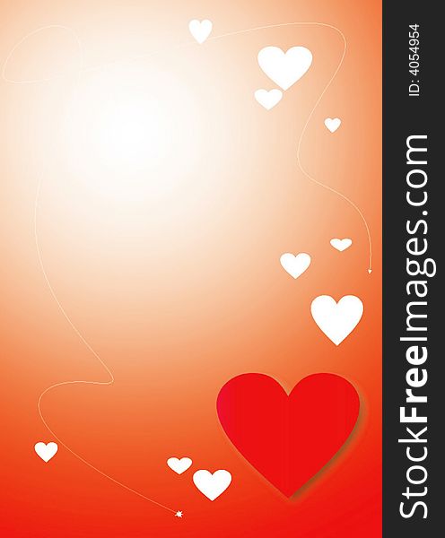 Valentine abstract background with a lot of hearts. Valentine abstract background with a lot of hearts