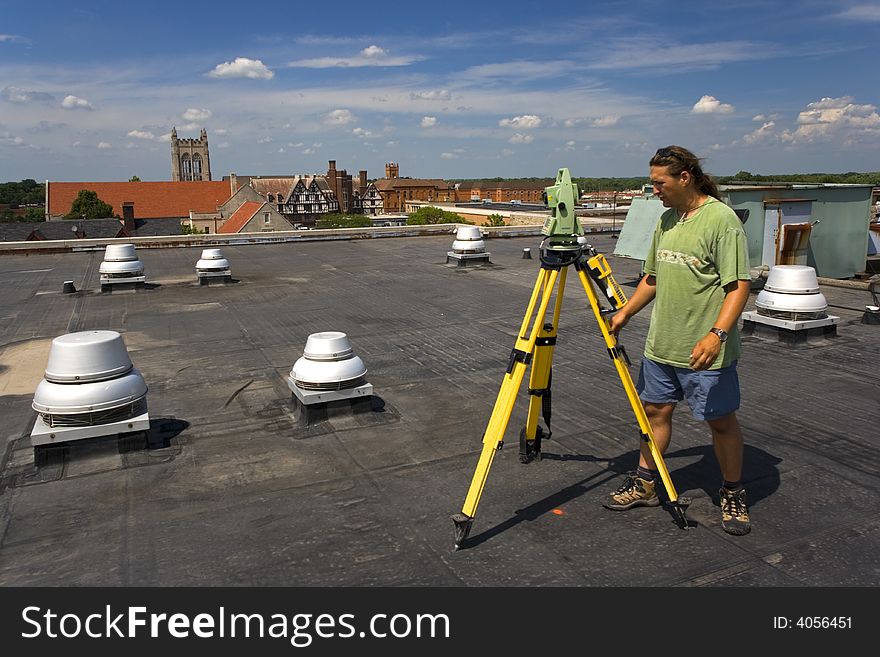 Surveying during the spring time