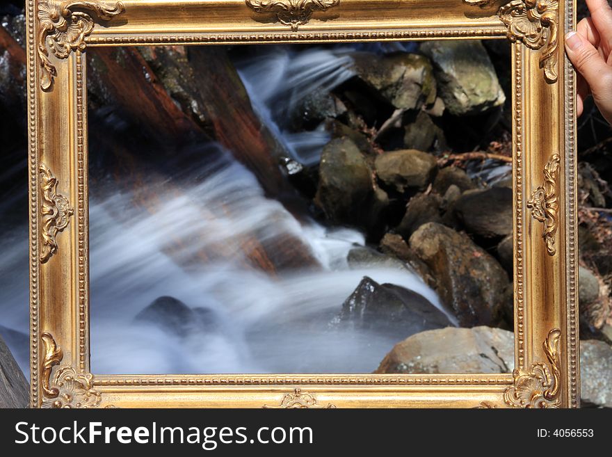 Waterfall In Frame