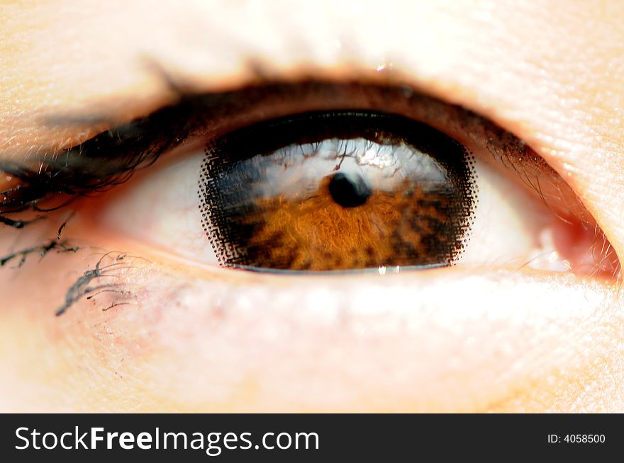 Close-up shotï¼Œ chinese girlï¼Œblack eye. Close-up shotï¼Œ chinese girlï¼Œblack eye