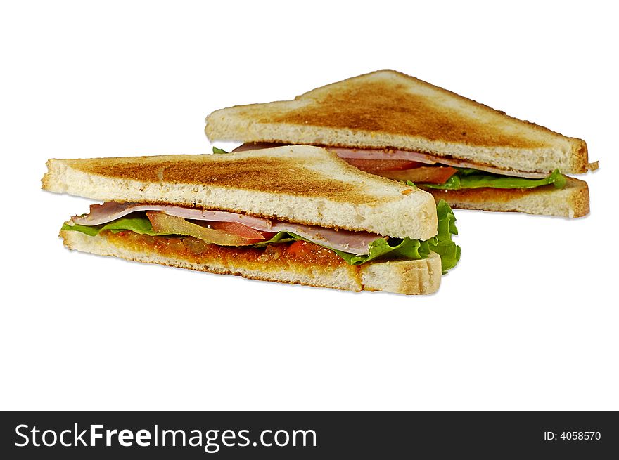 Sandwich isolated on white background