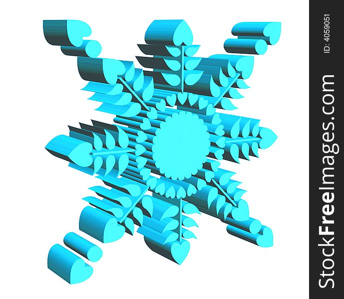 Best snowflake in the world perhaps, in 3D