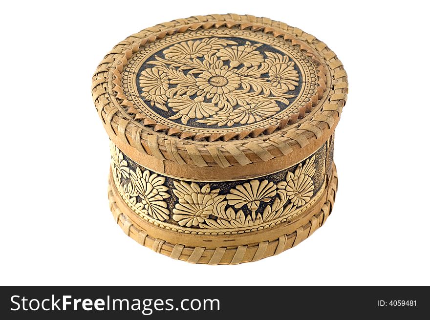 Russian souvenir. Jewellery boxes from birch bark. Russian souvenir. Jewellery boxes from birch bark