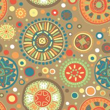 Abstract Vector Tribal Ethnic Background Pattern - Royalty Free Stock Photography