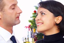 Champagne Couple Royalty Free Stock Photo Champagne Couple Royalty Free Stock Photo