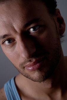 Dark Portrait Of A Adult Man Stock Photo Dark Portrait Of A Adult Man Stock Photo