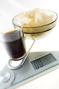 Diet Chips And Coke Stock Image