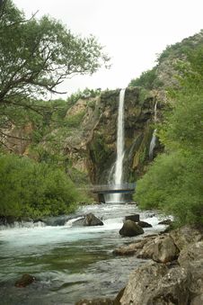 Waterfall Krka In Croatia Stock Photo