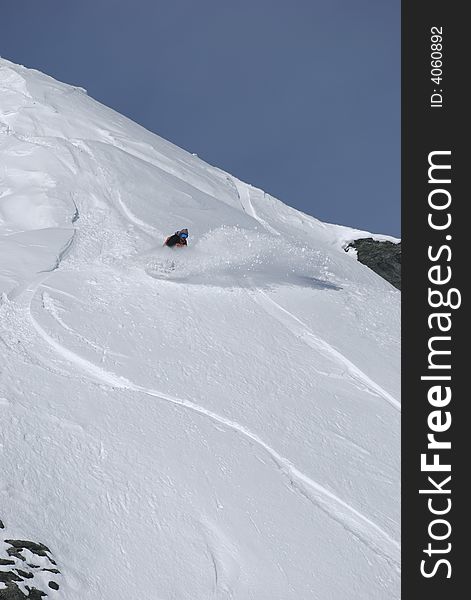 Snowboarding,freeride