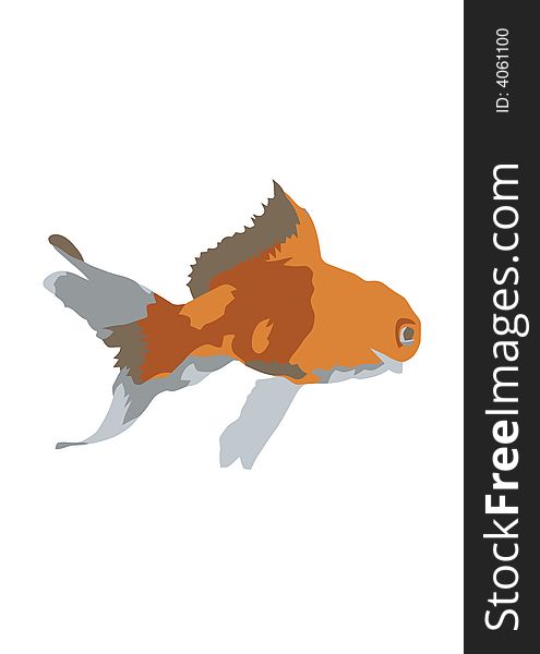 Goldfish Illustration JPEG and Vector