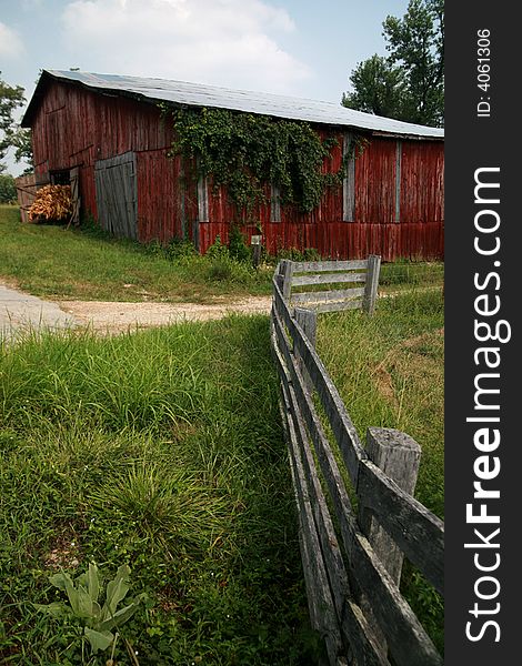 REd Barn And Silo