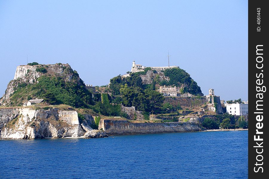 Panoramic view of Corfu City