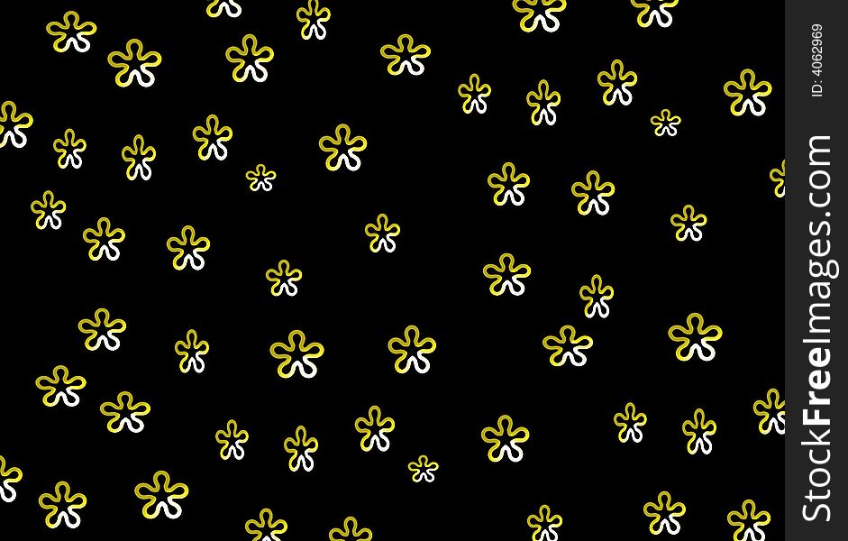 It's a black gold background...