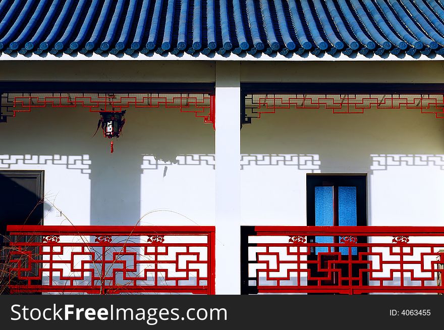 The house of Chinese ancient style. The house of Chinese ancient style