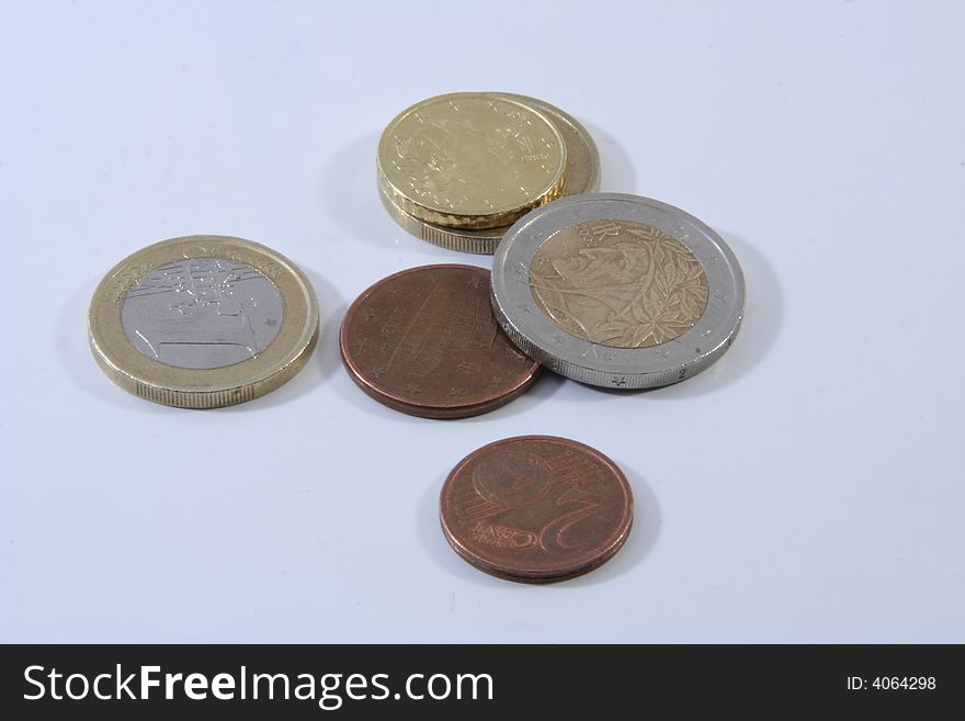 Some euro isolated on a background