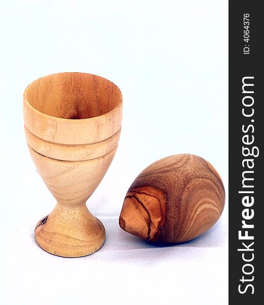 Decorative vase is made from tree. Decorative vase is made from tree