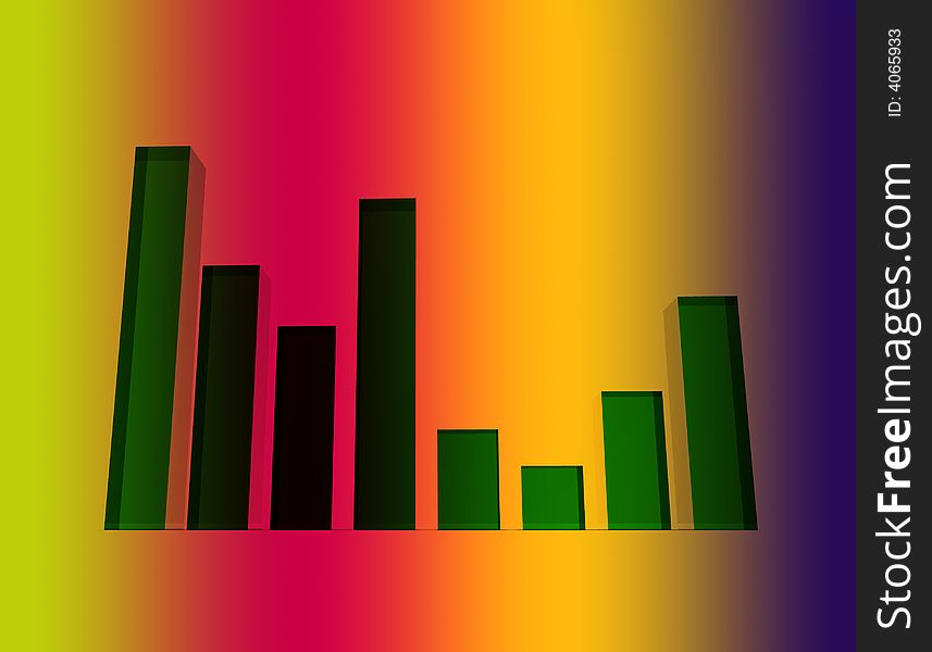 An image of a regular bar graph,giving statistical business information. An image of a regular bar graph,giving statistical business information.