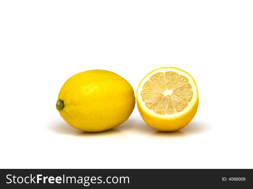 Limones Isolated On White