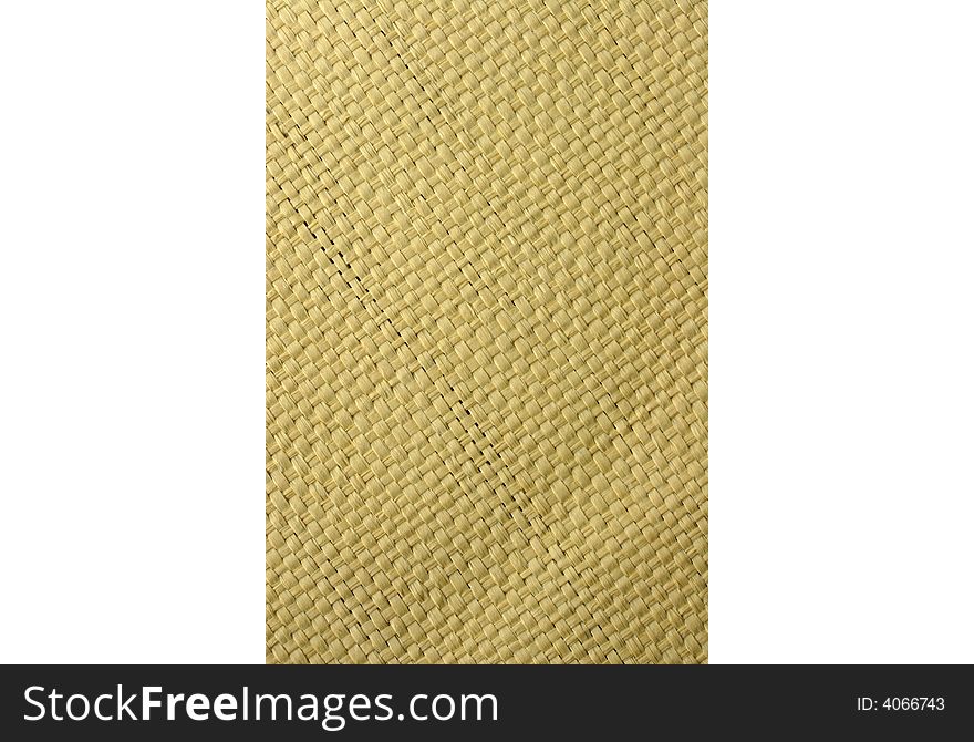 Background texture of placemat with straw fibers. Background texture of placemat with straw fibers