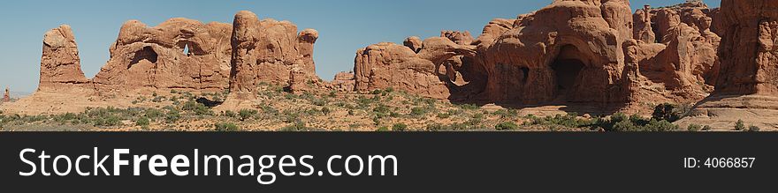 One of the many landscape at Arches National Park.