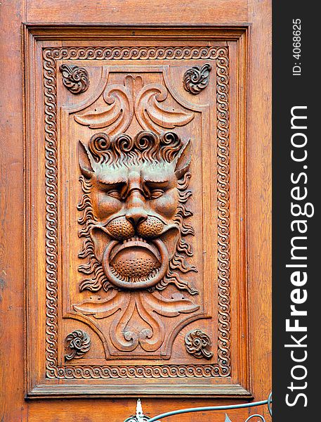 Czech Republic, Prague: Ancient Door